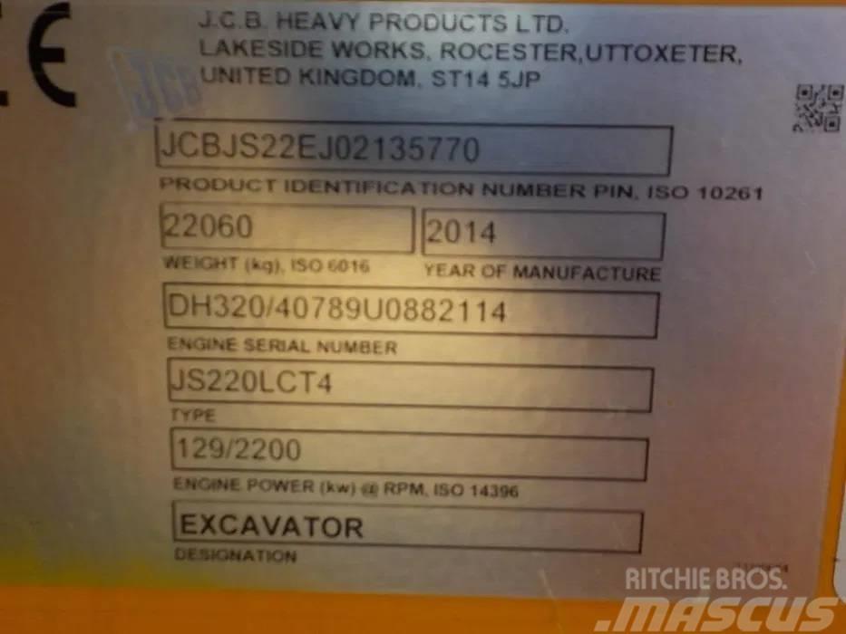 JCB JS220LC Pásové rýpadlá