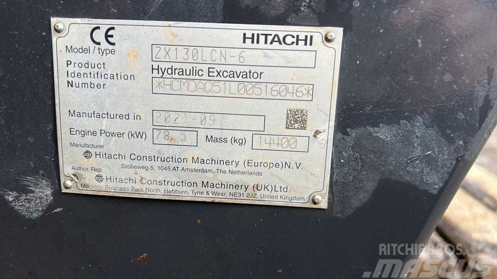 Hitachi ZX130 LCN-6 Pásové rýpadlá