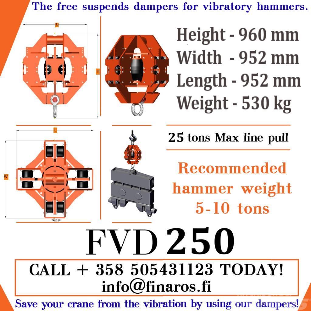  Vibration Damper FVD250 Hydraulické baranidlá na zatĺkanie pilotov