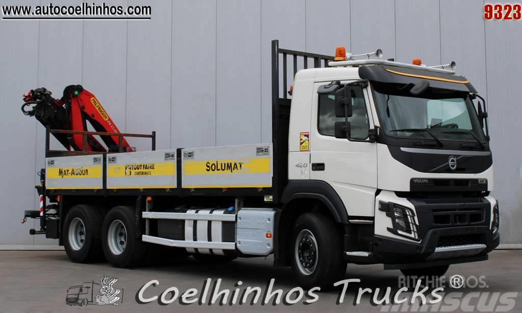 Volvo FMX 420 + PK 17001 Plošinové nákladné automobily/nákladné automobily so sklápacími bočnicami