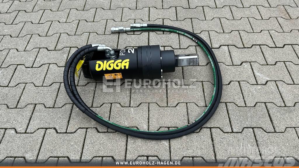  [Digga] Digga PDX2 Erdbohrer Motor mit Schläuchen Vrtacie stroje