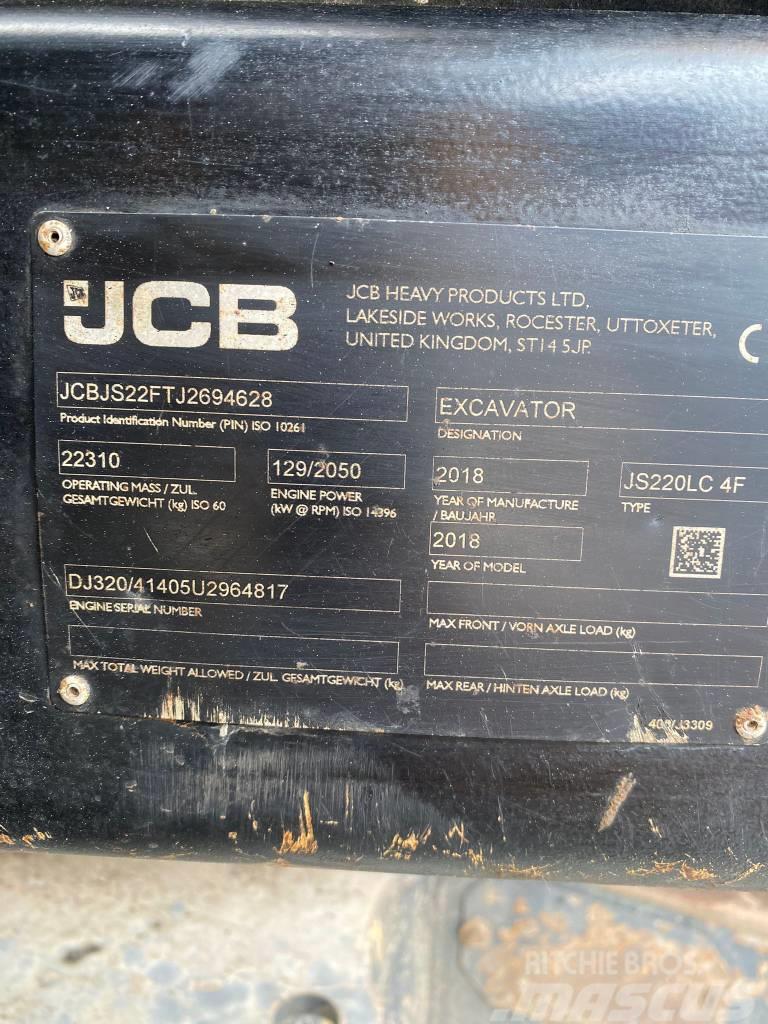 JCB JS 220 LC Pásové rýpadlá