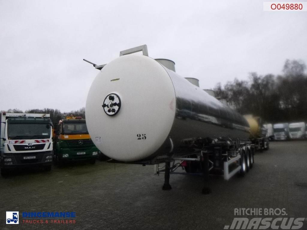Magyar Chemical tank inox L4BH 33.5 m3 / 1 comp / ADR 24/ Cisternové návesy
