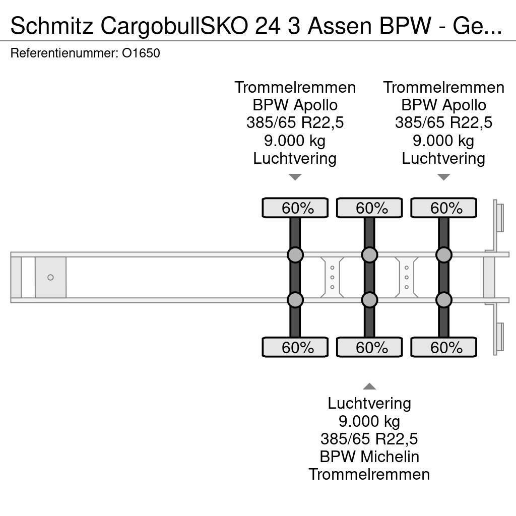 Schmitz Cargobull SKO 24 3 Assen BPW - Gesloten Opbouw - Gegalvanise Skriňové návesy