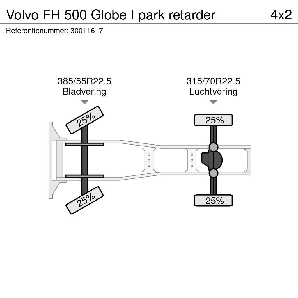 Volvo FH 500 Globe I park retarder Ťahače