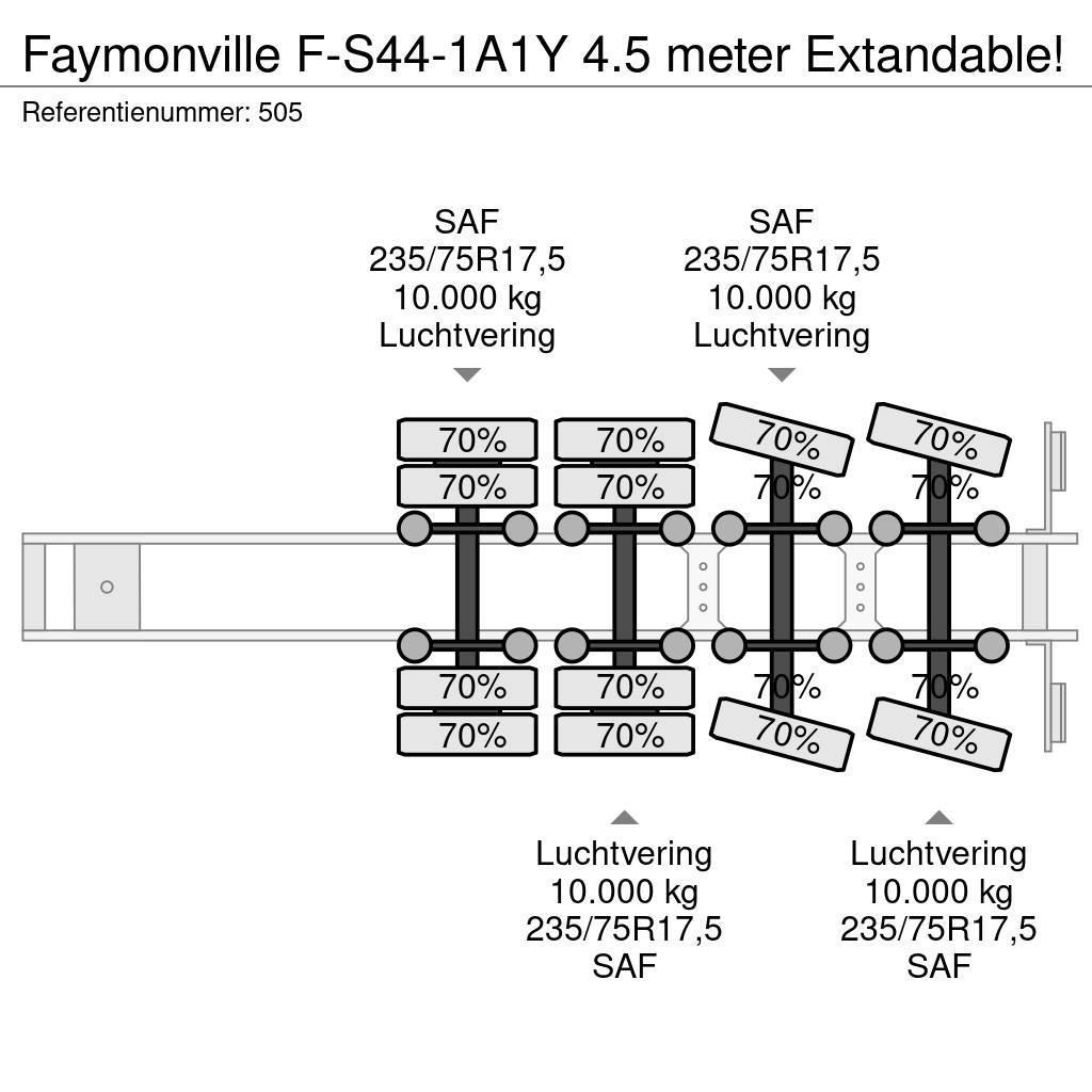 Faymonville F-S44-1A1Y 4.5 meter Extandable! Podvalníkové návesy