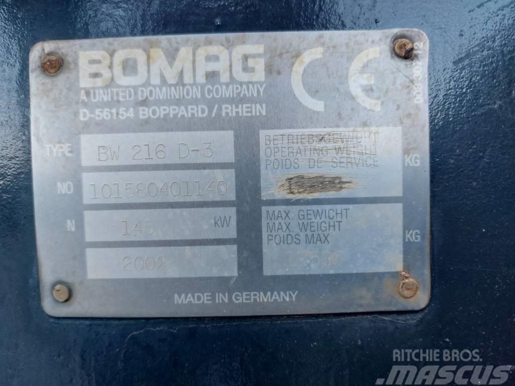 Bomag BW 216 D-3 Ťahačové valce