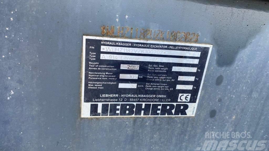 Liebherr A 914 Litronic Kolesové rýpadlá