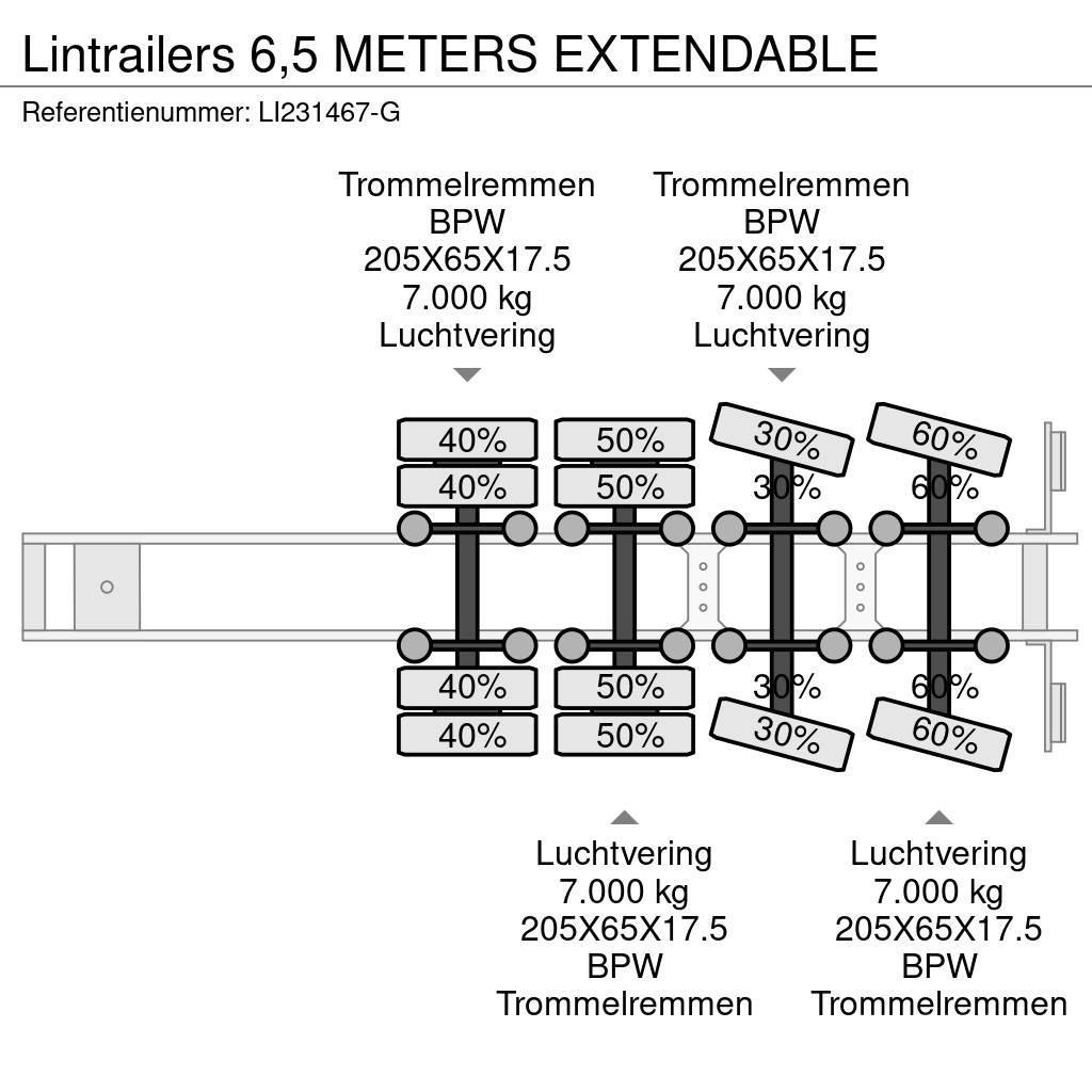 Lintrailers 6,5 METERS EXTENDABLE Podvalníkové návesy