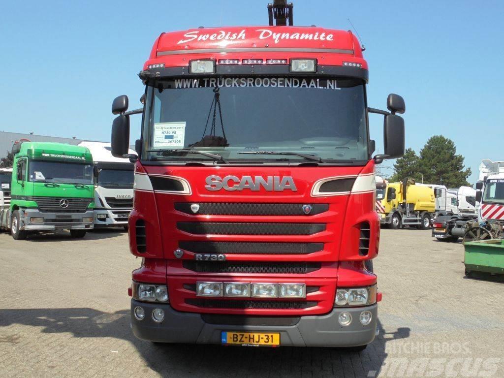 Scania R730 V8 + Euro 5 + Loglift 115Z + 6X4 + DISCOUNTED Univerzálne terénne žeriavy