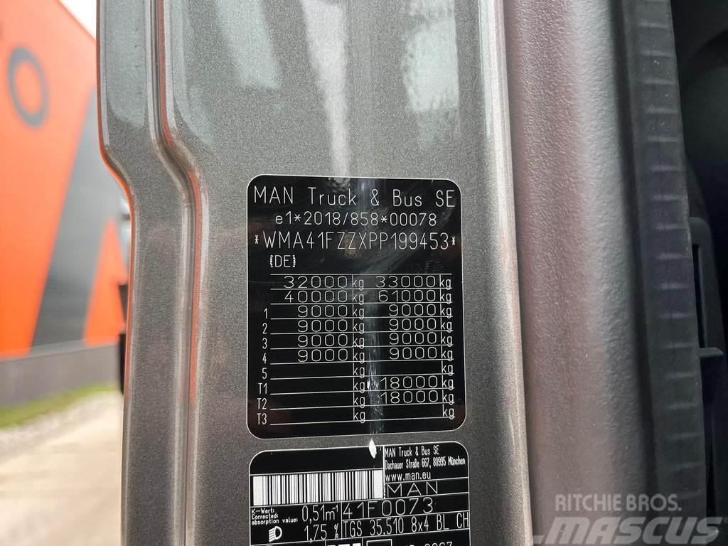 MAN TGS 35.510 8x4 HIAB X-HIPRO 858E-8 + JIB + WINCH / Autožeriavy, hydraulické ruky
