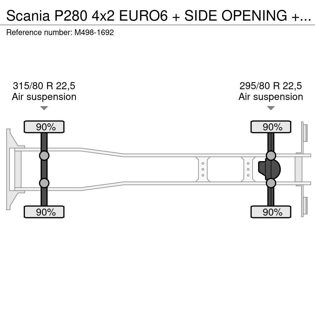 Scania P280 4x2 EURO6 + SIDE OPENING + ADR Skriňová nadstavba