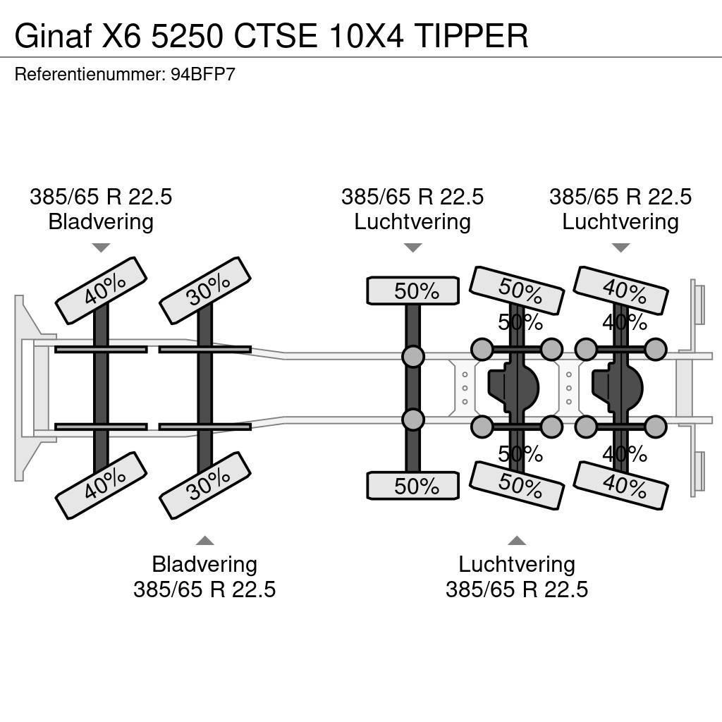 Ginaf X6 5250 CTSE 10X4 TIPPER Sklápače