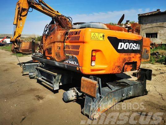 Doosan DX 140W track Pásy, reťaze a podvozok