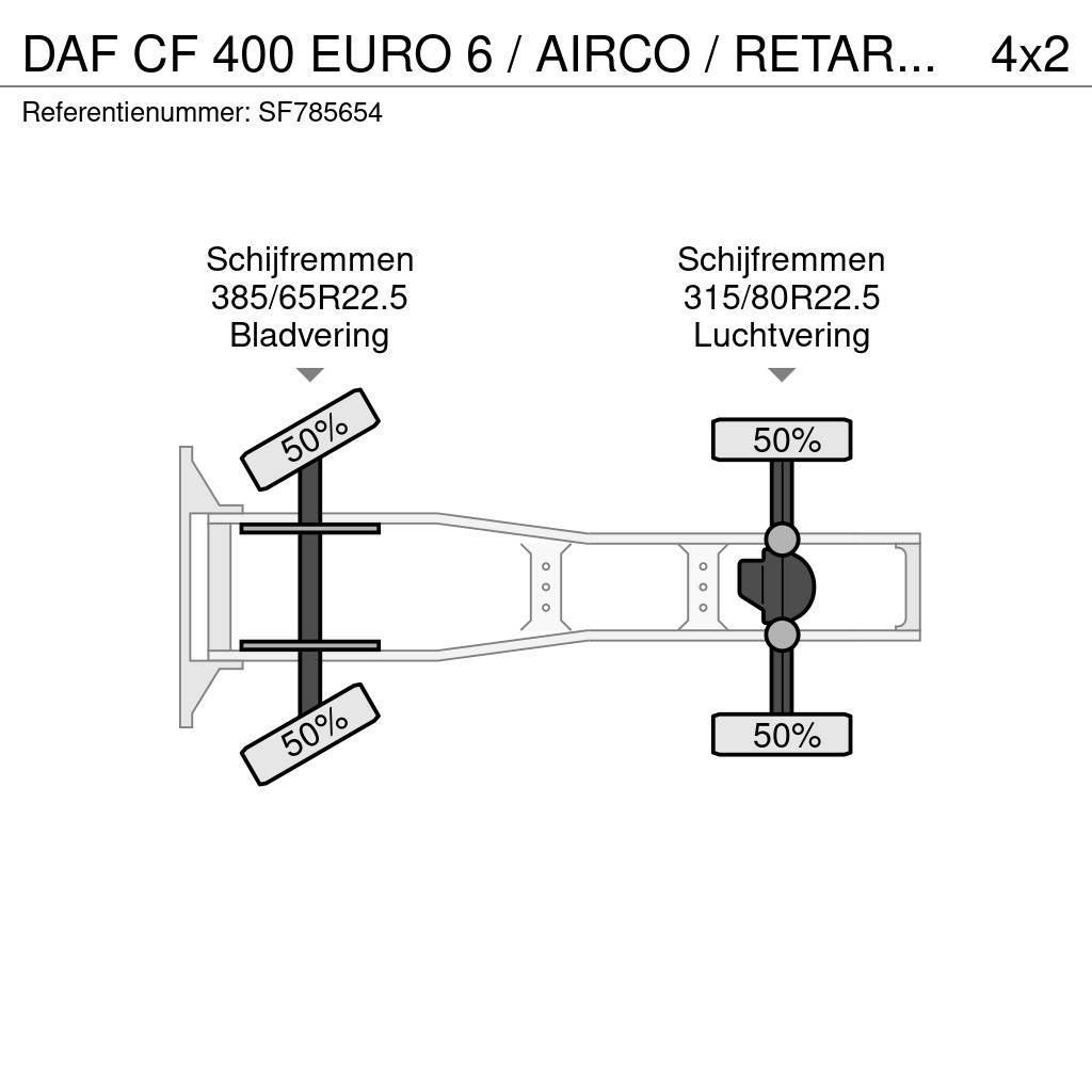 DAF CF 400 EURO 6 / AIRCO / RETARDER Ťahače