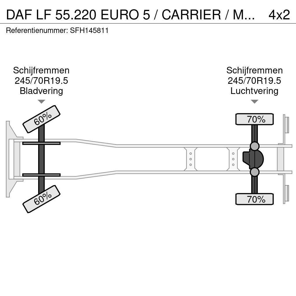 DAF LF 55.220 EURO 5 / CARRIER / MULTITEMPERATUUR / DH Chladiarenské nákladné vozidlá