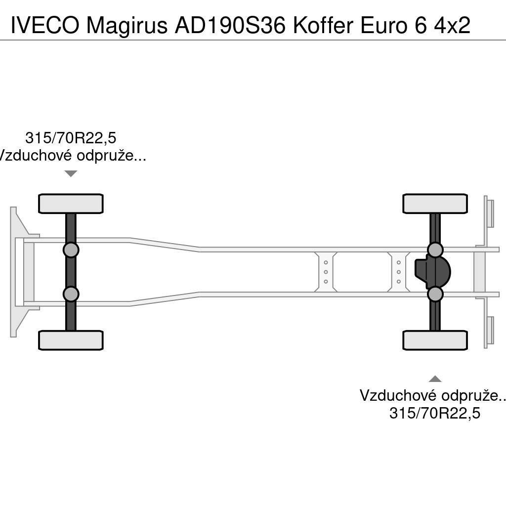 Iveco Magirus AD190S36 Koffer Euro 6 4x2 Skriňová nadstavba