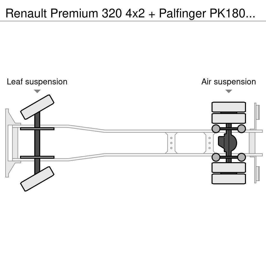 Renault Premium 320 4x2 + Palfinger PK18002-EH C (Year 201 Hákový nosič kontajnerov