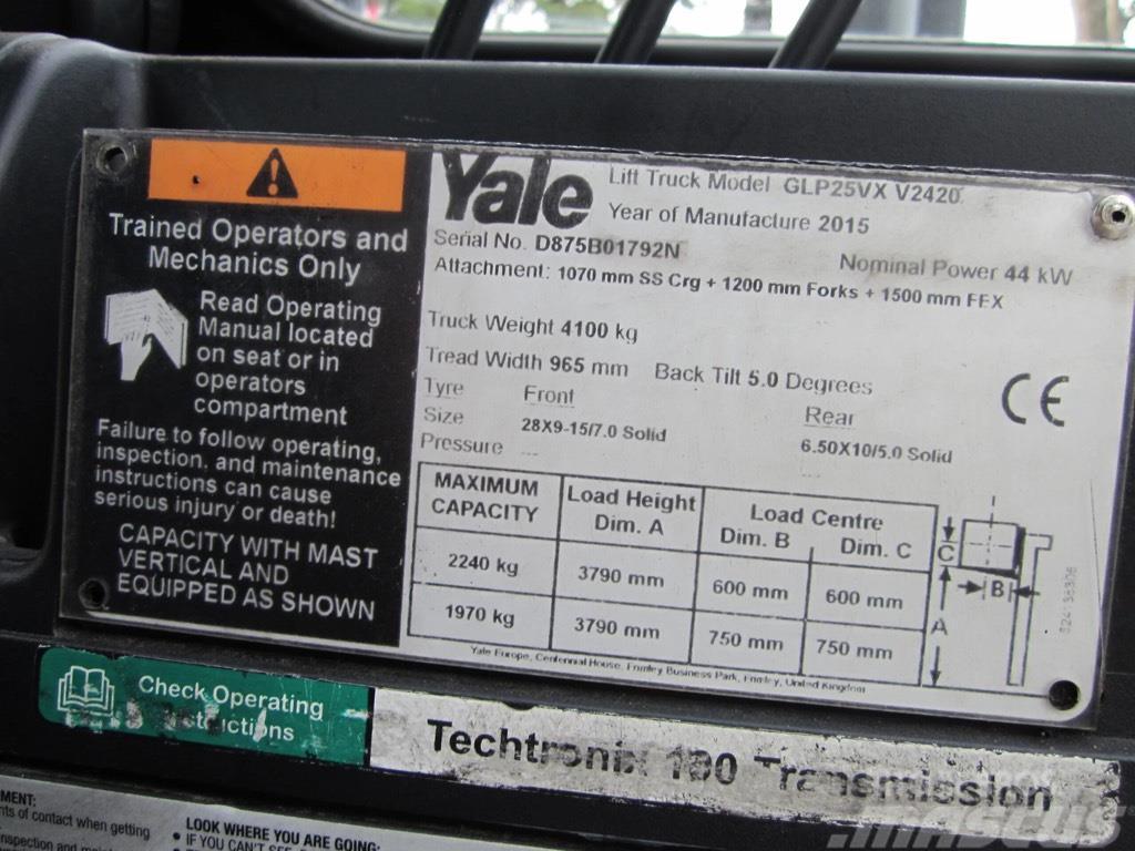 Yale GLP25VX LPG vozíky