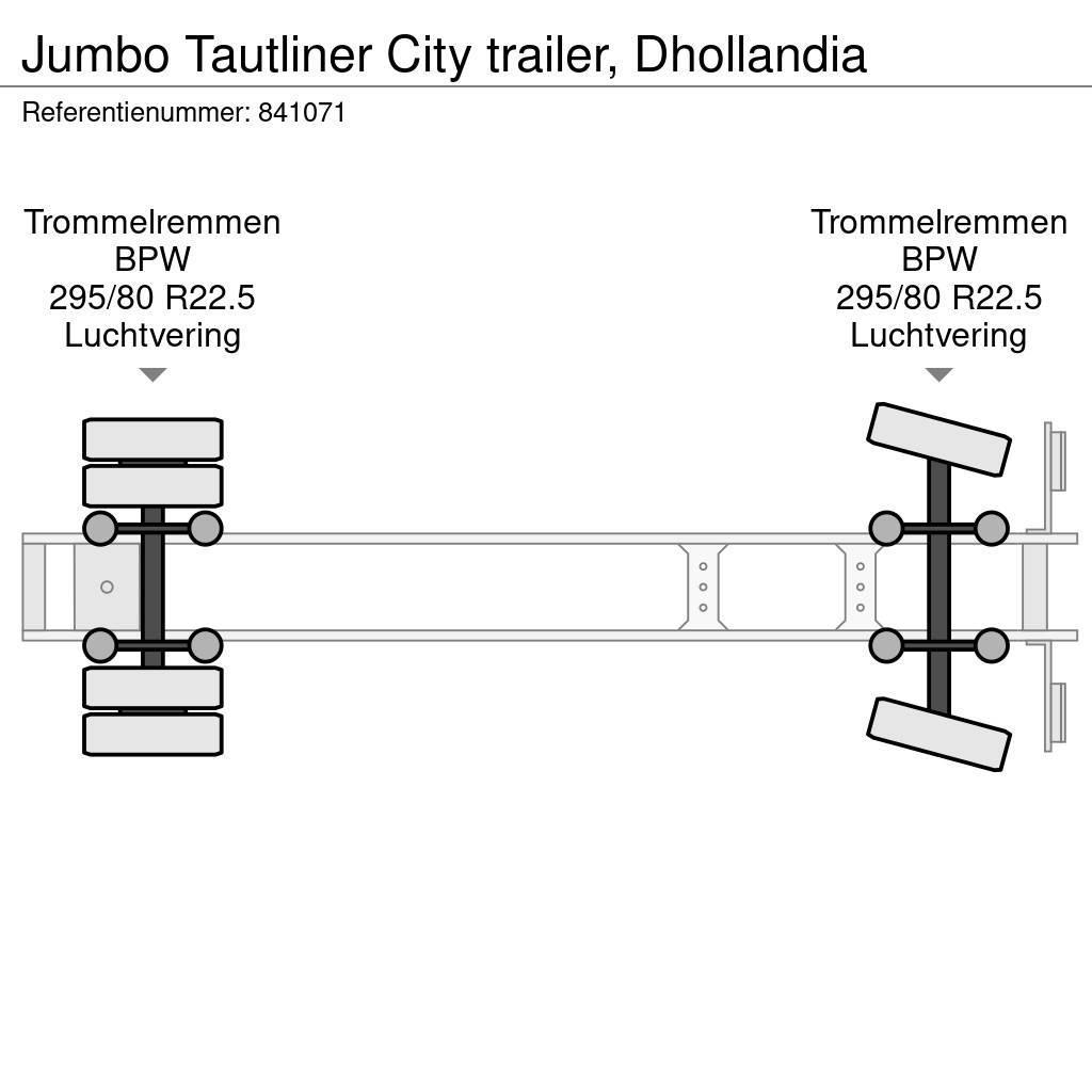 Jumbo Tautliner City trailer, Dhollandia Plachtové návesy