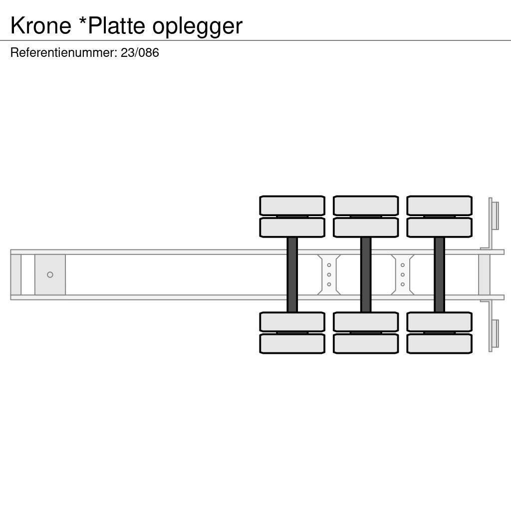 Krone *Platte oplegger Valníkové návesy/Návesy sa sklápacím bočnicami