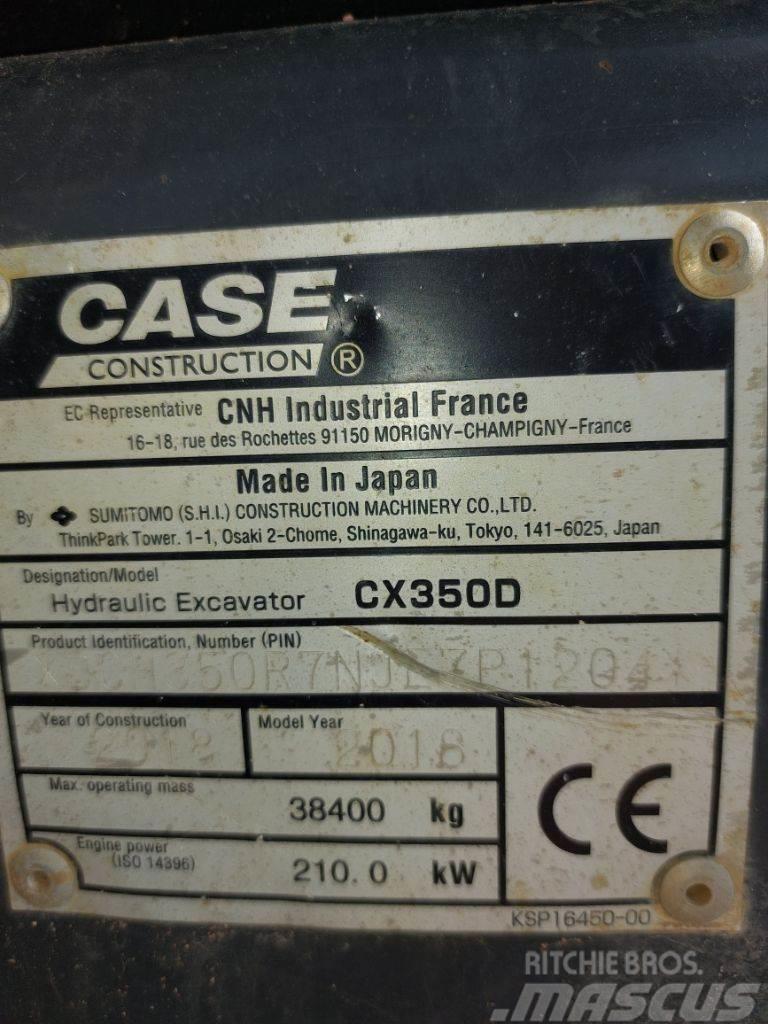 CASE CX 350 D Pásové rýpadlá