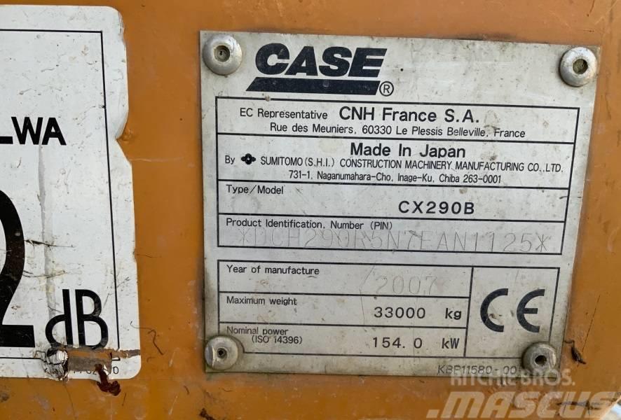 CASE CX 290 B + ROTOTILT Pásové rýpadlá
