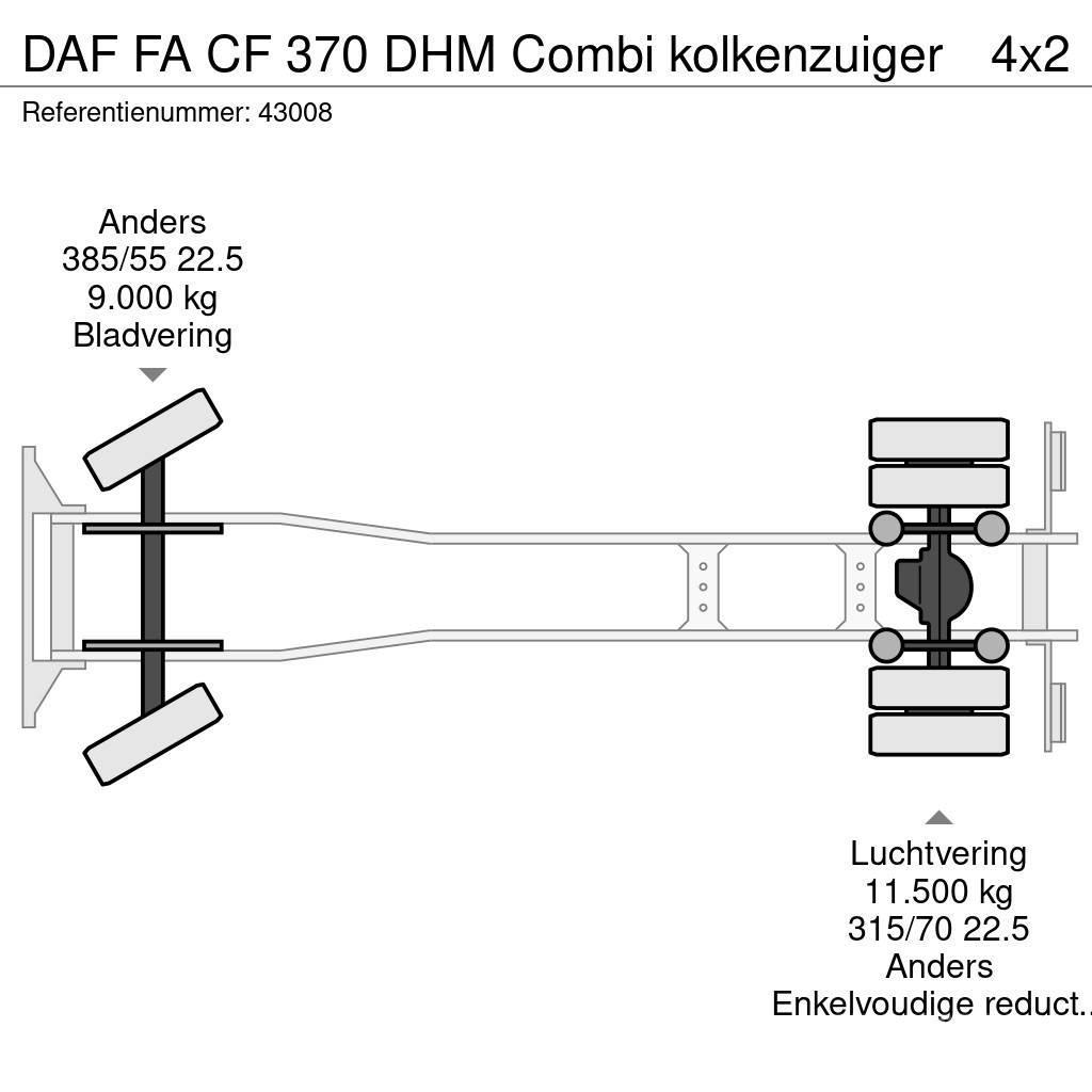 DAF FA CF 370 DHM Combi kolkenzuiger Kombinované/Čerpacie cisterny