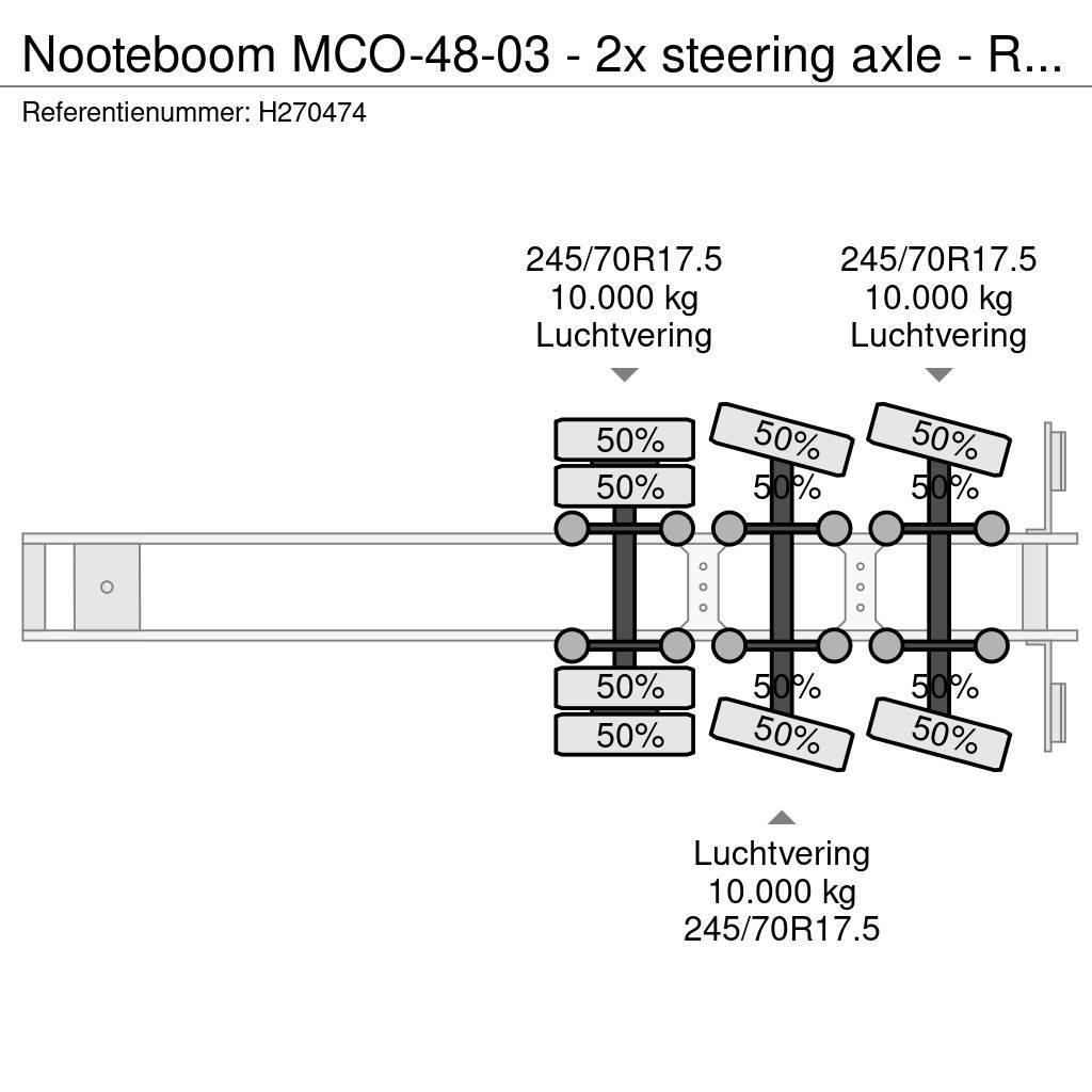 Nooteboom MCO-48-03 - 2x steering axle - Ramps - SAF Axle - Podvalníkové návesy