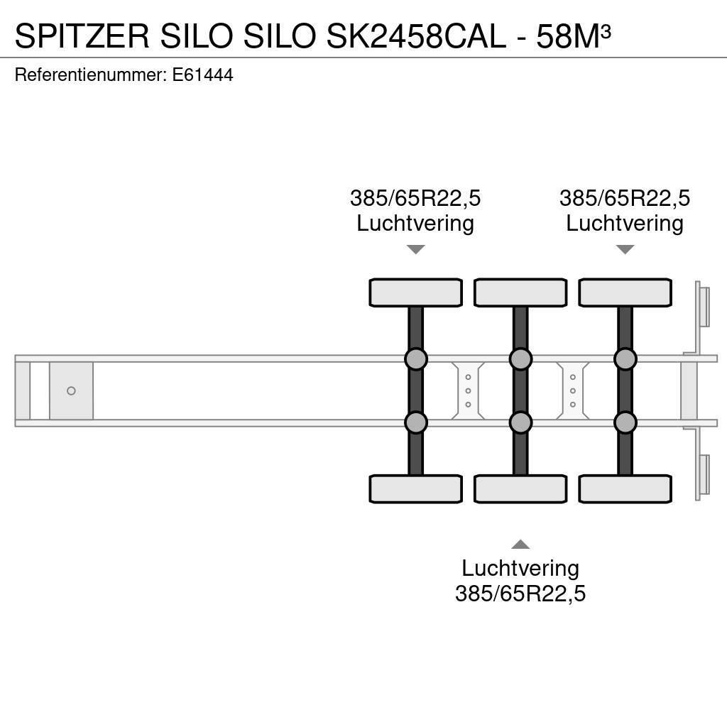 Spitzer Silo SILO SK2458CAL - 58M³ Cisternové návesy