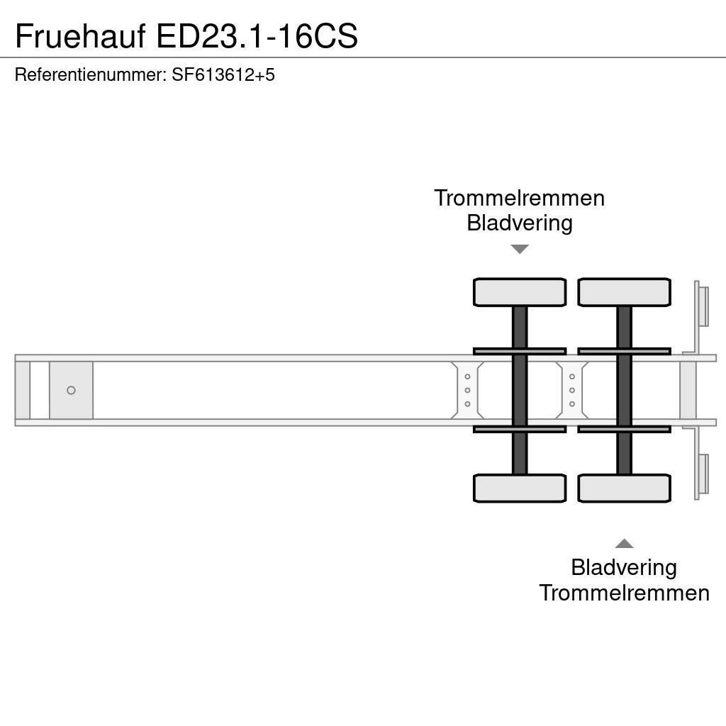 Fruehauf ED23.1-16CS Podvalníkové návesy