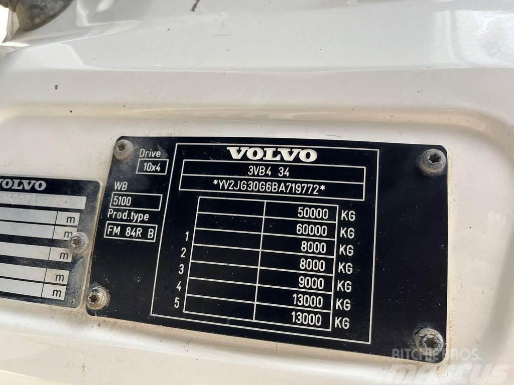 Volvo FMX 500 10x4 RETARDER / FULL STEEL / BOX L=6358 mm Sklápače