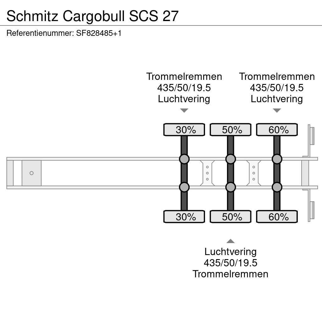 Schmitz Cargobull SCS 27 Valníkové návesy/Návesy sa sklápacím bočnicami