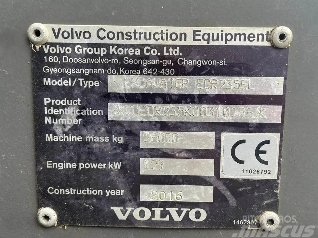 Volvo ECR 235 EL | ROTOTILT | BUCKET | AIRCO Pásové rýpadlá