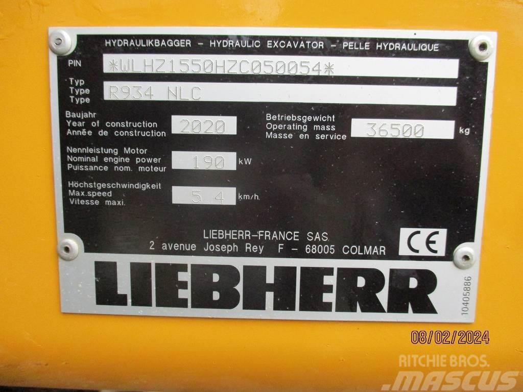 Liebherr R 934 Litronic Pásové rýpadlá