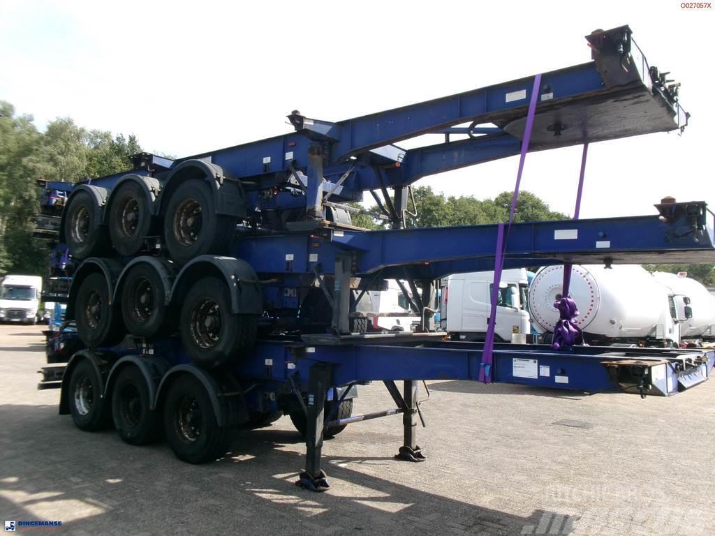 Montracon Stack - 3 x container chassis 20-30-40-45 ft Kontajnerové návesy