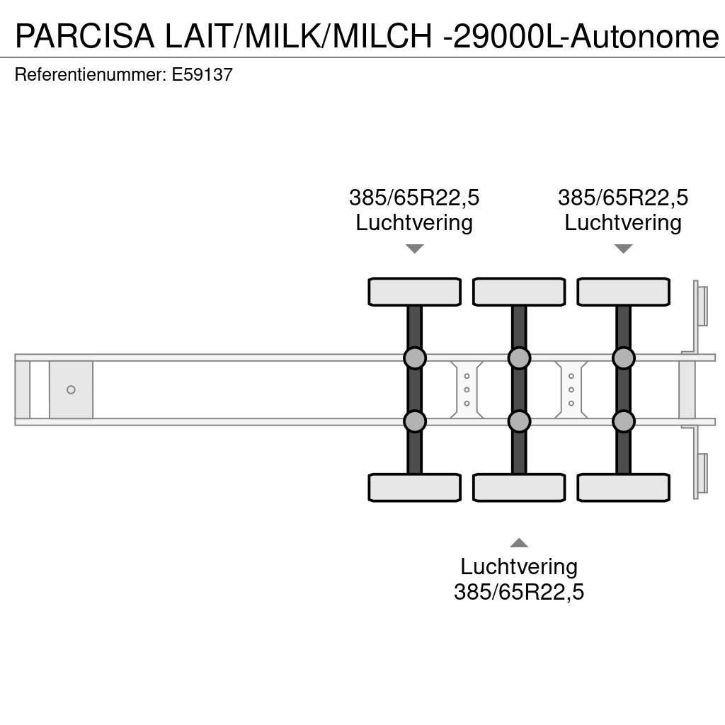  Parcisa LAIT/MILK/MILCH -29000L-Autonome Cisternové návesy