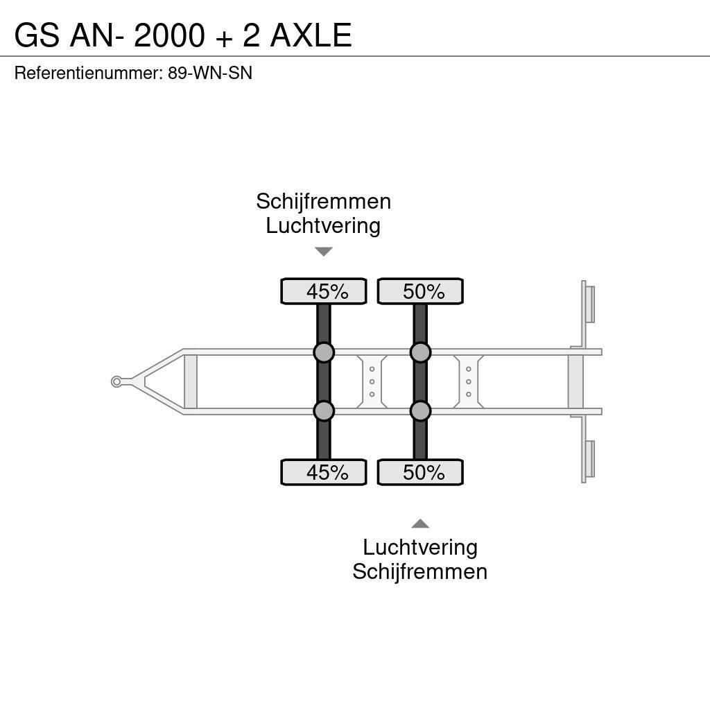 GS AN- 2000 + 2 AXLE Valníky