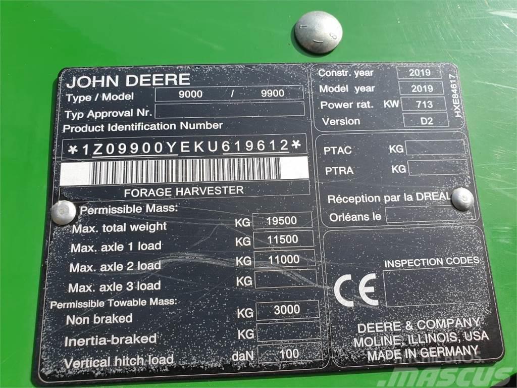 John Deere 9900 Žacie rezačky