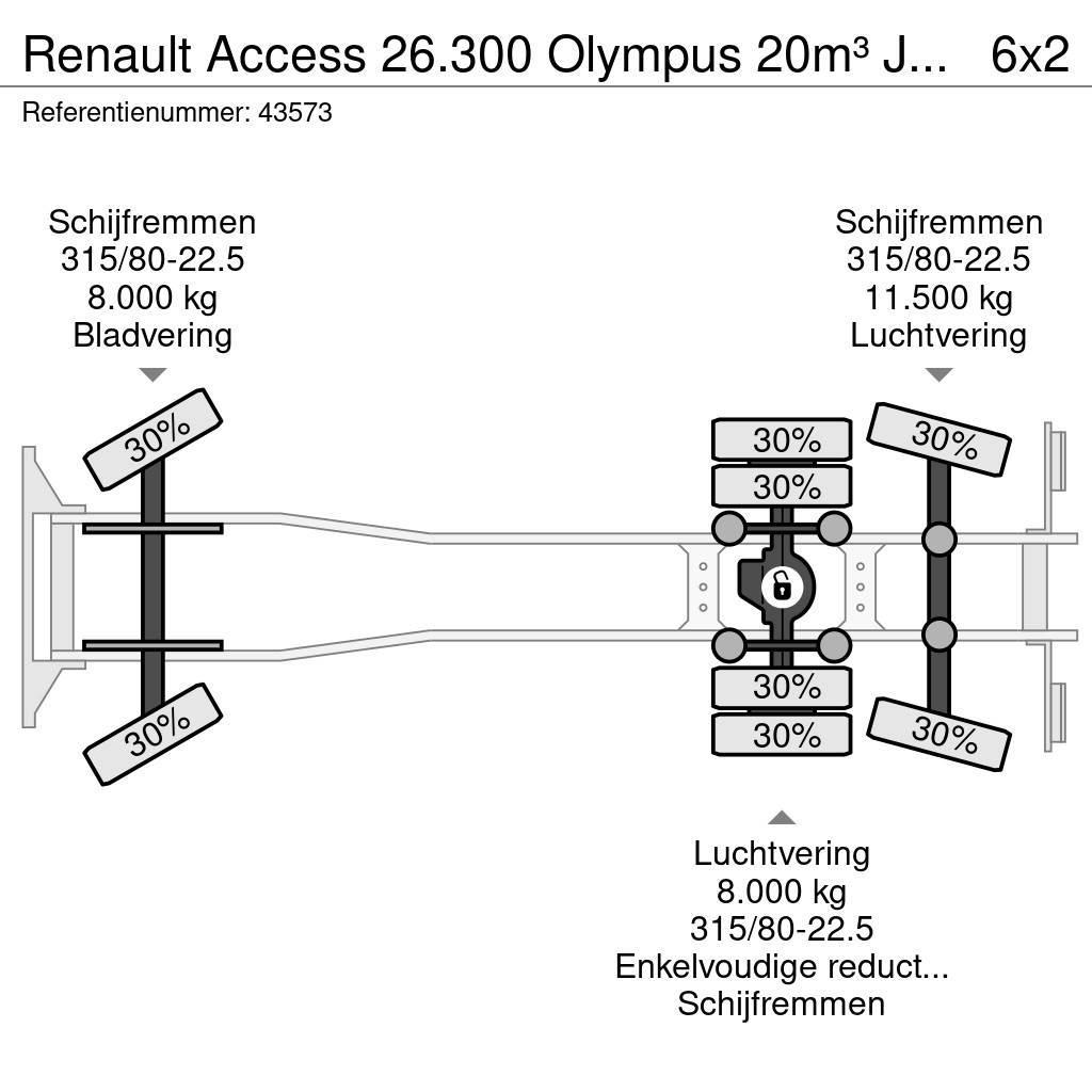 Renault Access 26.300 Olympus 20m³ Just 187.041 km! Smetiarske vozidlá
