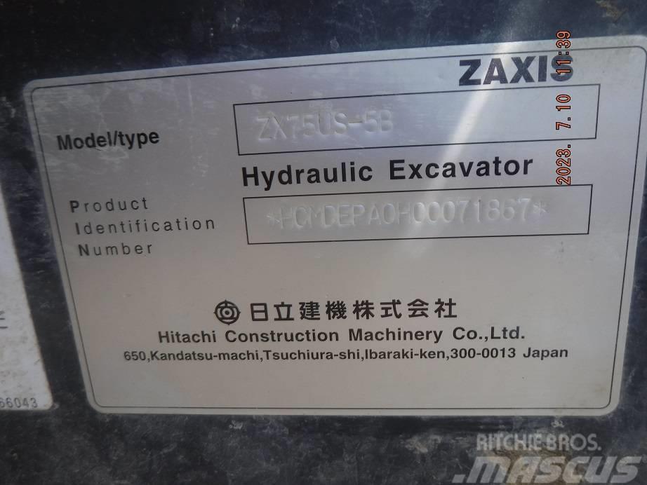 Hitachi ZX75US-5B Midi rýpadlá 7 t - 12 t