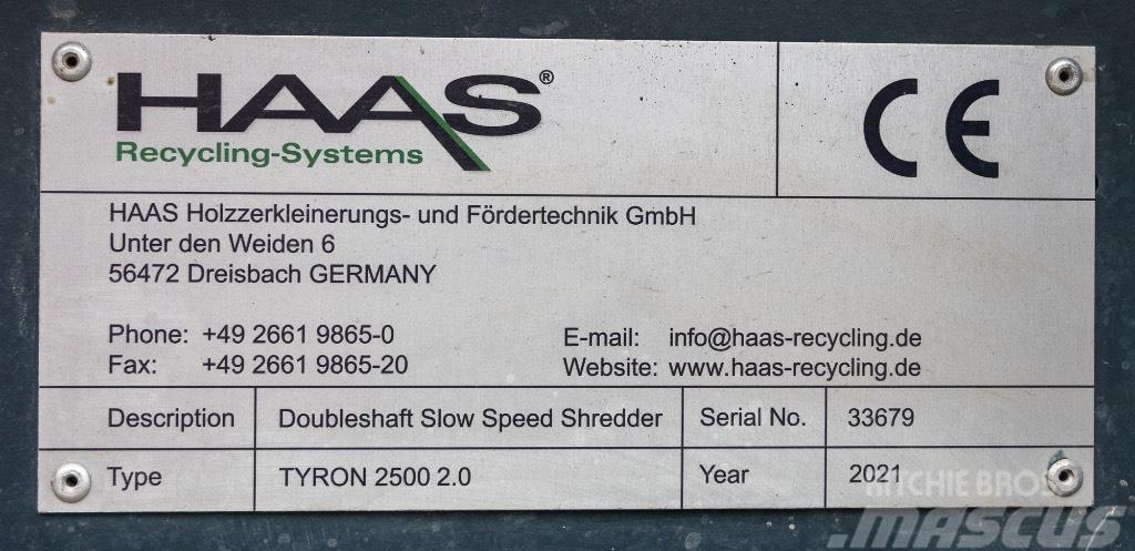 Haas TYRON 2500 2.0 Drviče odpadu