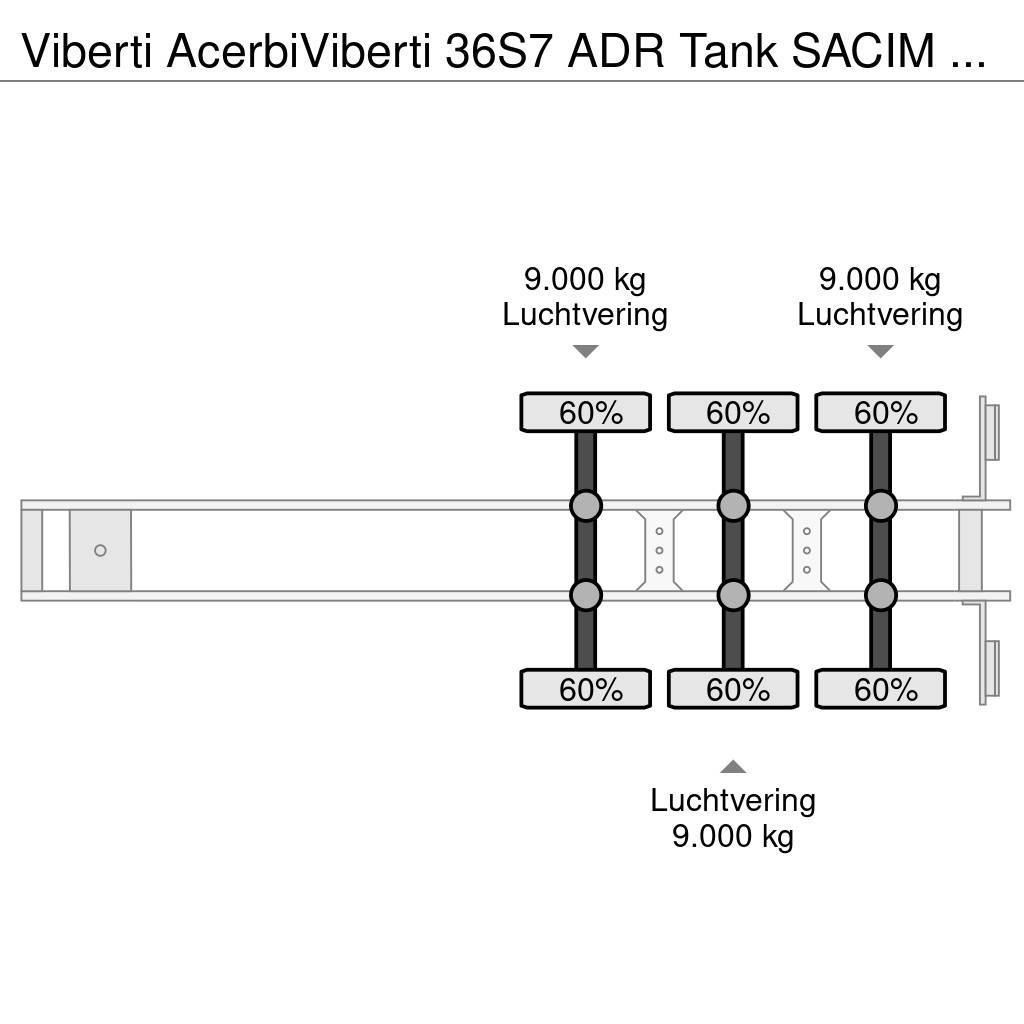 Viberti AcerbiViberti 36S7 ADR Tank SACIM 34.430L Cisternové návesy