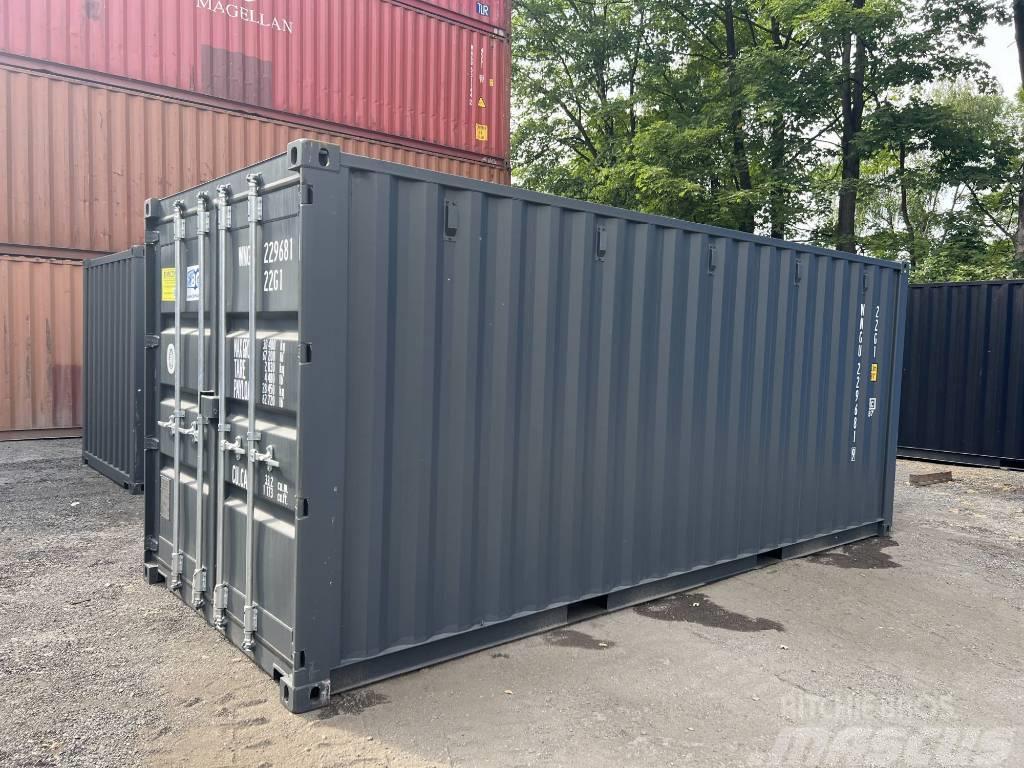  20' DV Lagercontainer ONE WAY Seecontainer/RAL7016 Skladové kontajnery