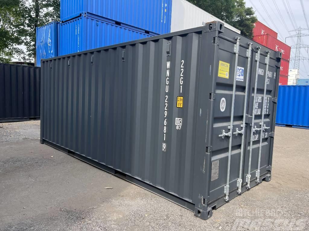  20' DV Lagercontainer ONE WAY Seecontainer/RAL7016 Skladové kontajnery