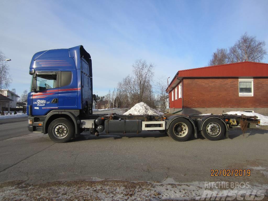 Scania R 124 LB 6X2 4700 Nosiče kontajnerov/Prepravníky kontajnerov