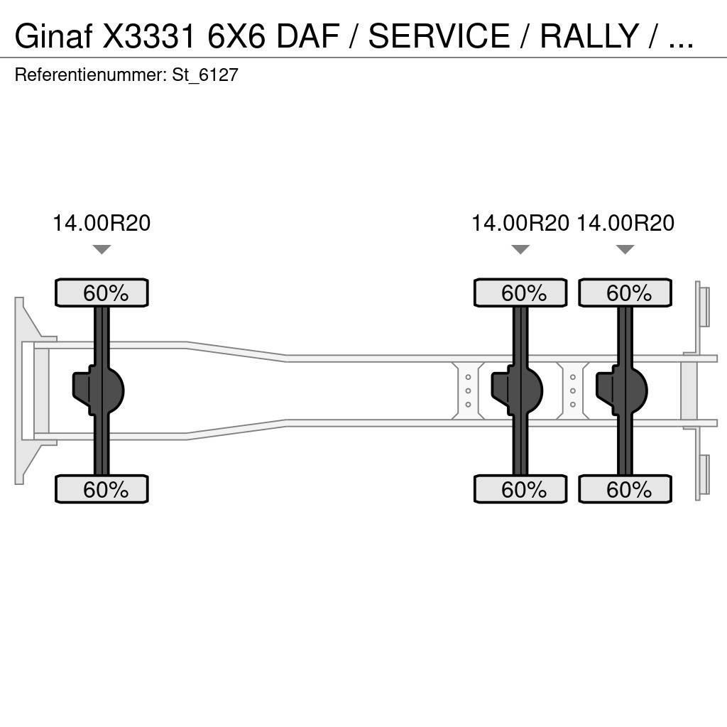 Ginaf X3331 6X6 DAF / SERVICE / RALLY / T5 / DAKAR Skriňová nadstavba