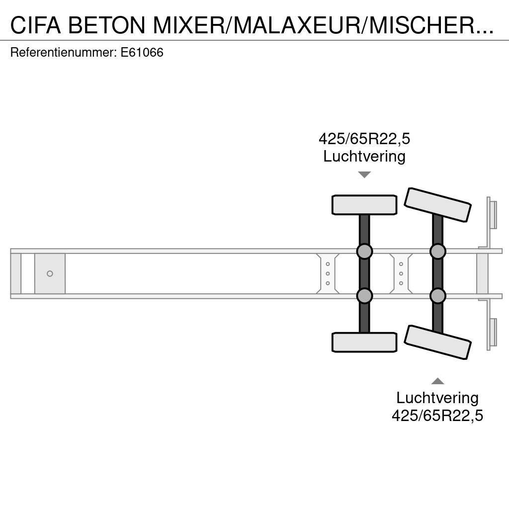 Cifa BETON MIXER/MALAXEUR/MISCHER 12M3 - STEERING AXLE Ostatné návesy