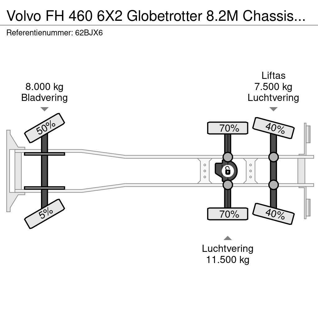 Volvo FH 460 6X2 Globetrotter 8.2M Chassis Xenon NL Truc Nákladné vozidlá bez nadstavby