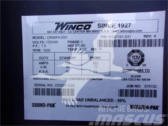  WINCO DR90F4 Plynové generátory